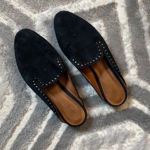 Frye Terri Suede Studded Mules